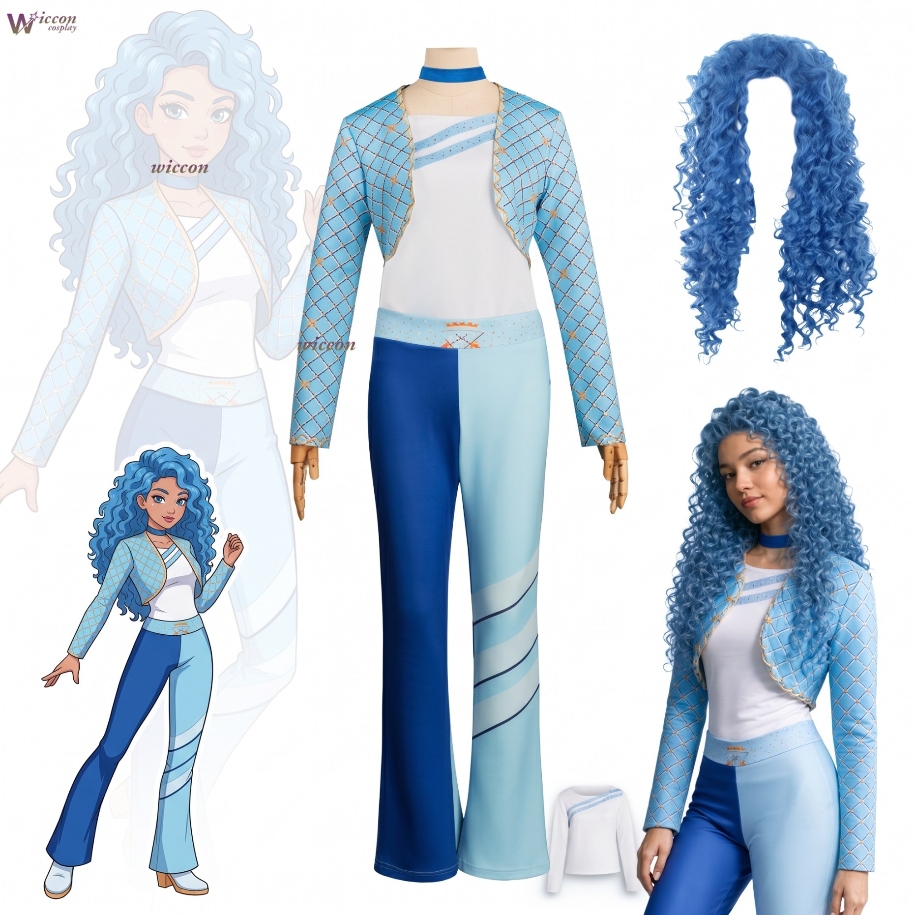 Kids Party Games - Cos C COS YENİ D-Descendants Mavi