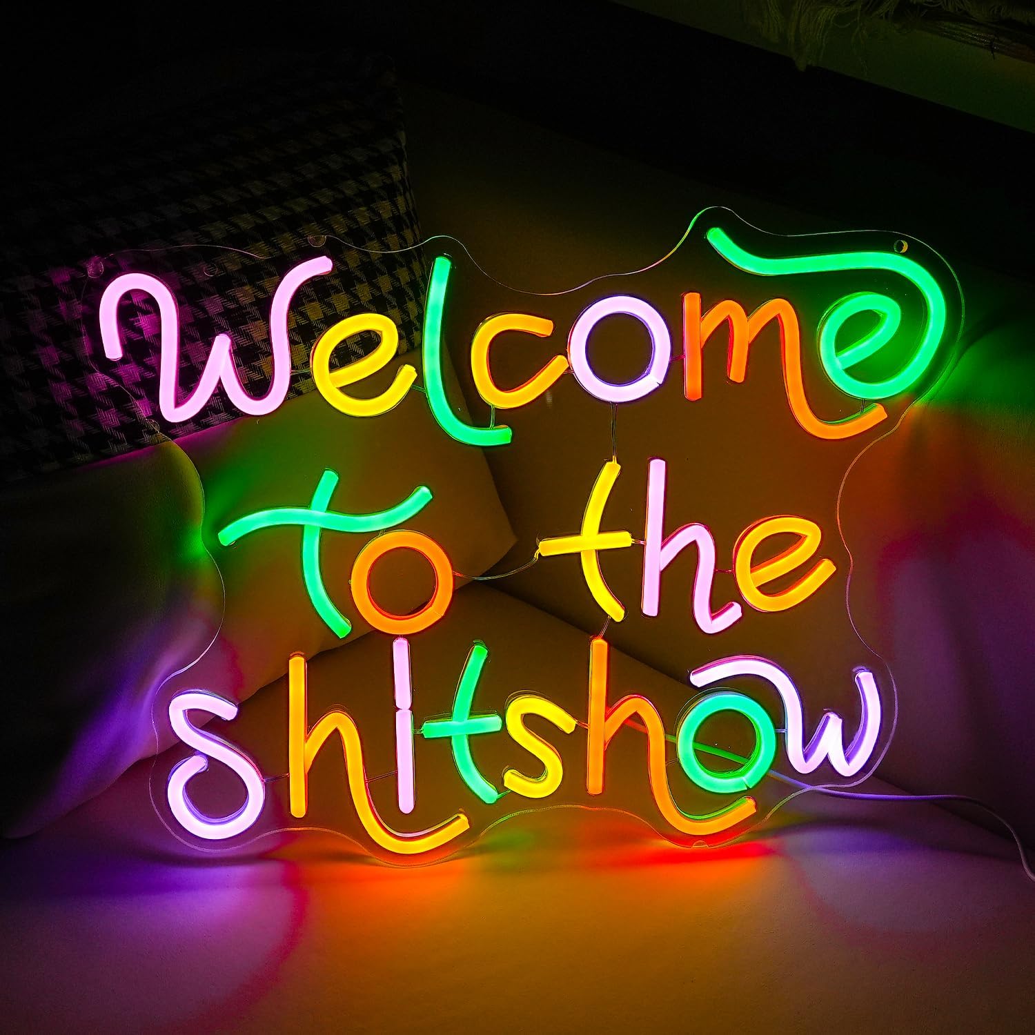 Hoş Geldiniz The Shitshow Neon - Party Games Quotes incelemesi ve fiyatı